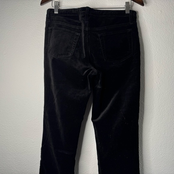 Sundance Velveteen Jeans Black Size 6 Stretch Velvet Quiet Luxury Academia Mod - Picture 13 of 16